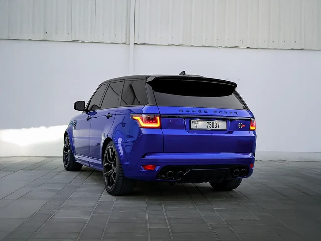 Range Rover Sport SVR Blue view 3
