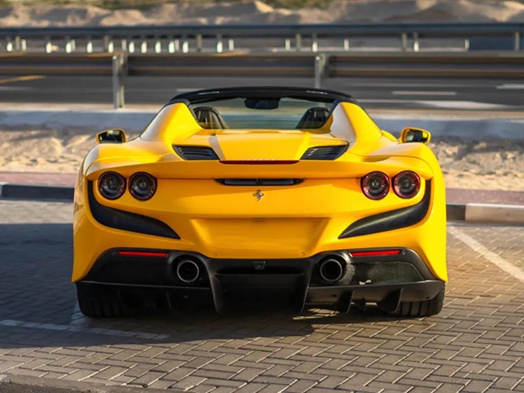 Ferrari F8 Spider Yellow view 4