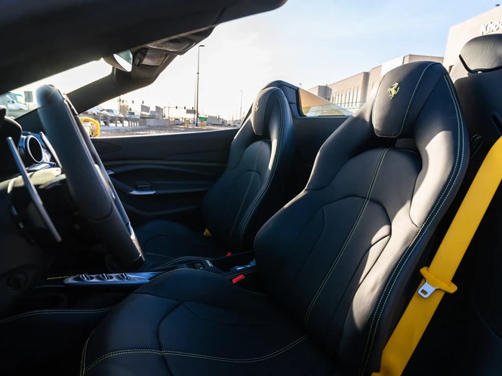 Ferrari F8 Spider Yellow view 5